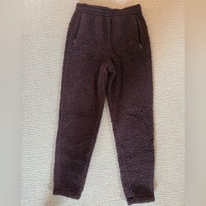 SKIMS Brown Sweatpants with Elastic Cuffs
